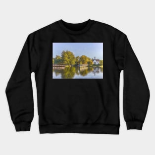 Approaching Goring Lock On The Thames Crewneck Sweatshirt